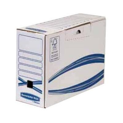 Fellowes Archiviazione di documenti, BANKERS BOX Scatola d'archivio di base, blu (L)80 mm in cartone riciclato al 100%, certificato FSC (A4+) Fellowes Archiviazione di documenti, BANKERS BOX Scatola d'archivio di base, blu (L)80 mm in cartone riciclato al 100%, certificato FSC (A4+)