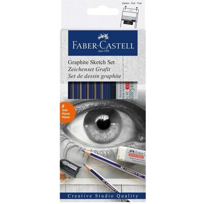 Faber-Castell, Matite, GOLDFABER - set da disegno a matita (2B, 2H, 4B, 6B, B, HB, 6x) Faber-Castell, Matite, GOLDFABER - set da disegno a matita (2B, 2H, 4B, 6B, B, HB, 6x)