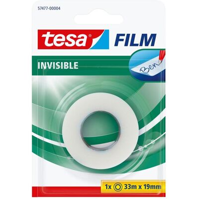 tesa, Nastro adesivo, 1x tesafilm INVISIBILE, invisibile opaco, resistente all'invecchiamento e a prova di strappo (19 mm) tesa, Nastro adesivo, 1x tesafilm INVISIBILE, invisibile opaco, resistente all'invecchiamento e a prova di strappo (19 mm)