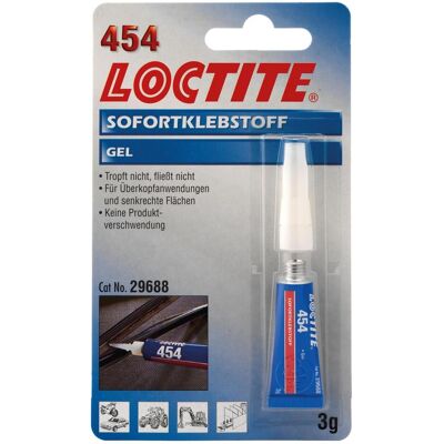 Loctite, Colla, Adesivo istantaneo 454 (3 g) Loctite, Colla, Adesivo istantaneo 454 (3 g)