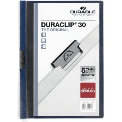 Durable, Busta portadocumenti, Cucitrice a clip DURACLIP 30 (A4, 1x) Durable, Busta portadocumenti, Cucitrice a clip DURACLIP 30 (A4, 1x)