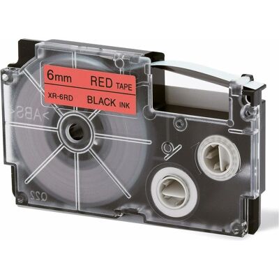 Casio Nastro di marcatura, XR-6RD1 Etichette autoadesive (0.60 cm, Nero, Rosso) Casio Nastro di marcatura, XR-6RD1 Etichette autoadesive (0.60 cm, Nero, Rosso)