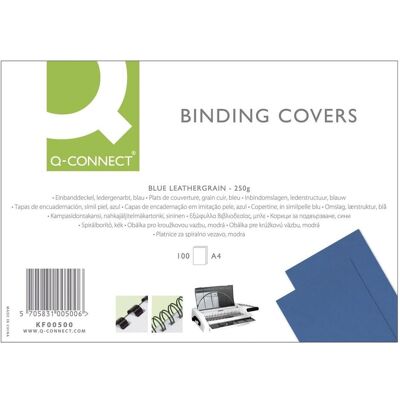 Q-Connect Copertina opaca, Accessori per Rilegatrice, Blu Q-Connect Copertina opaca, Accessori per Rilegatrice, Blu