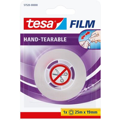 tesa, Nastro adesivo, il nastro adesivo tesafilm può essere strappato a mano (19 mm) tesa, Nastro adesivo, il nastro adesivo tesafilm può essere strappato a mano (19 mm)