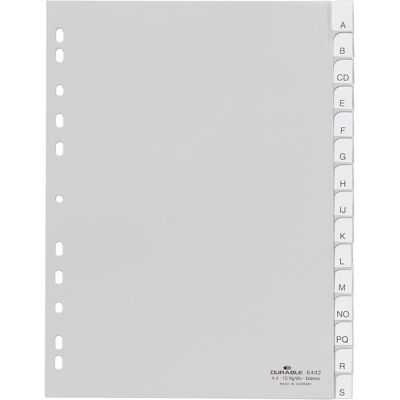 Durable, Accessori per classificatore, Registro PP Durable, Accessori per classificatore, Registro PP
