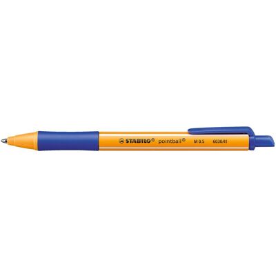 Penna a sfera Pointball Blu - Eco-sostenibile, 0,5mm, Retrattile Penna a sfera Pointball Blu - Eco-sostenibile, 0,5mm, Retrattile