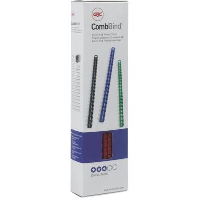 GBC Dorsi di plastica per raccoglitori rotondi, Accessori per Rilegatrice, Blu GBC Dorsi di plastica per raccoglitori rotondi, Accessori per Rilegatrice, Blu