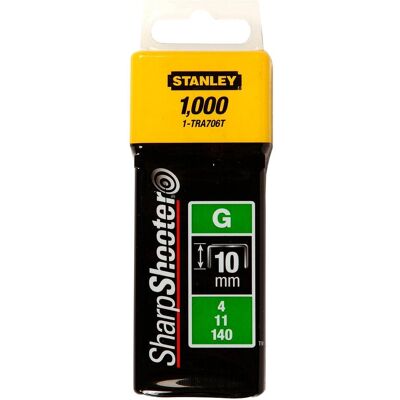 Stanley Graffette, Morsetti tipo G (10mm) (1x) Stanley Graffette, Morsetti tipo G (10mm) (1x)