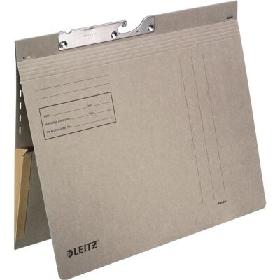 Leitz, Busta portadocumenti, Cucitrice a pendolo, con tasca elastica, A4, grigio (A4, 50x) Leitz, Busta portadocumenti, Cucitrice a pendolo, con tasca elastica, A4, grigio (A4, 50x)