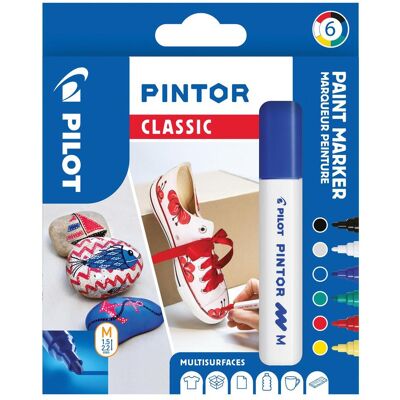 Pilot, Evidenziatori, Pintor Medium Set à 6 Standard (6x) Pilot, Evidenziatori, Pintor Medium Set à 6 Standard (6x)