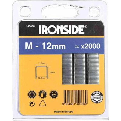 Ironside, Graffette, Graffa 12 mm, M (2000x) Ironside, Graffette, Graffa 12 mm, M (2000x)