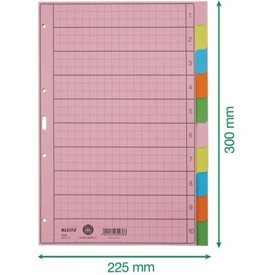 Leitz, Accessori per classificatore, Carta di registro Leitz, Accessori per classificatore, Carta di registro