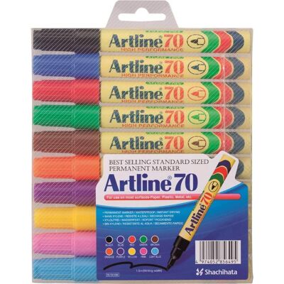 Marcatori Permanenti Artline 70 1,5mm Multicolori - Marker Marcatori Permanenti Artline 70 1,5mm Multicolori - Marker