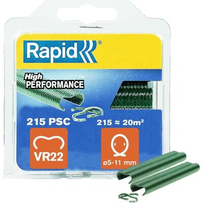 Rapid, Graffette, VR22 Clip ad anello verde 215 pezzi (215x) Rapid, Graffette, VR22 Clip ad anello verde 215 pezzi (215x)