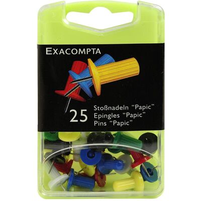 Exacompta, Graffette, Spilli per lavagna Ø 10 mm, multicolore (1x) Exacompta, Graffette, Spilli per lavagna Ø 10 mm, multicolore (1x)