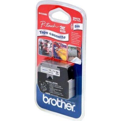 Brother Nastro di marcatura, M-K233bz (1.20 cm, Bianco, Blu) Brother Nastro di marcatura, M-K233bz (1.20 cm, Bianco, Blu)