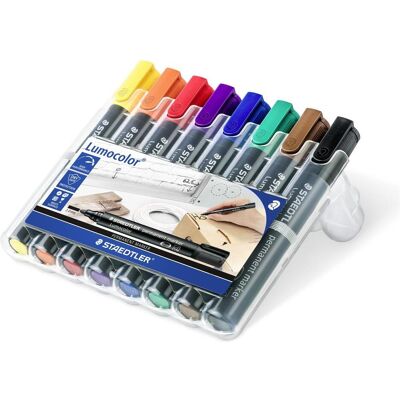 Staedtler Evidenziatori, 352 Marcatore Lumocolor Permanente (8x) Staedtler Evidenziatori, 352 Marcatore Lumocolor Permanente (8x)
