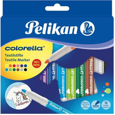 Pelikan Evidenziatori, matita tessile Colorella (12x) Pelikan Evidenziatori, matita tessile Colorella (12x)