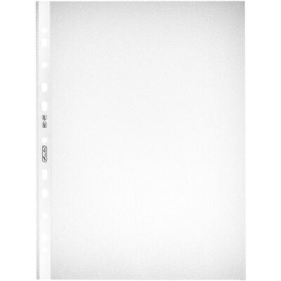 Herlitz, Busta portadocumenti, Custodia per opuscoli, DIN A4, grana, 0,055 mm in film PP, perforazione Euro, a prova di documento (A4, 100x) Herlitz, Busta portadocumenti, Custodia per opuscoli, DIN A4, grana, 0,055 mm in film PP, perforazione Euro, a prova di documento (A4, 100x)