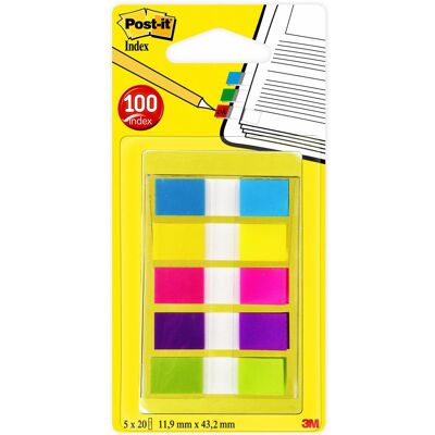 Post-it, Post-it, Indice Mini (11.90 x 43.20 mm) Post-it, Post-it, Indice Mini (11.90 x 43.20 mm)