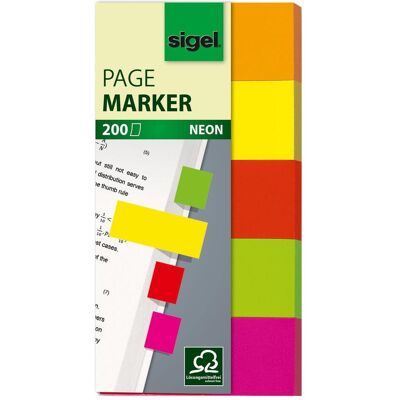 Sigel, Post-it, Note adesive al neon (50 x 20 mm) Sigel, Post-it, Note adesive al neon (50 x 20 mm)