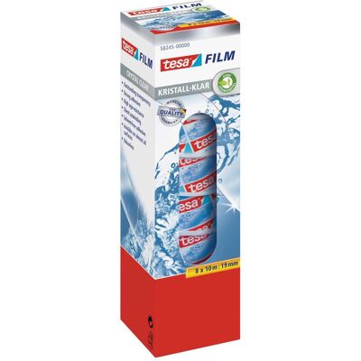 Nastro adesivo trasparente Tesa - 8 Rotoli 10m x 19mm Nastro adesivo trasparente Tesa - 8 Rotoli 10m x 19mm