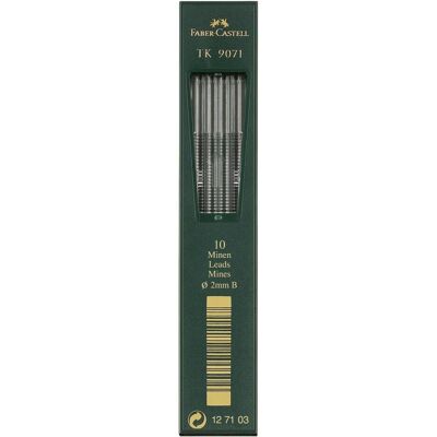 Faber-Castell, Mine per matite, 9071 (10 pz., 2 mm) Faber-Castell, Mine per matite, 9071 (10 pz., 2 mm)