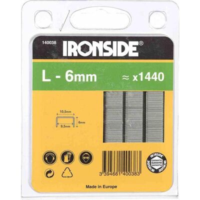 Ironside, Graffette, Graffa 6 mm, L (1440x) Ironside, Graffette, Graffa 6 mm, L (1440x)