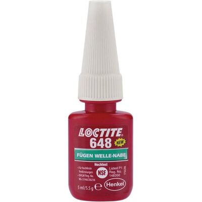 Loctite, Colla, Buchsen-Lagerbefestigung 648 (5.50 g, 5 ml) Loctite, Colla, Buchsen-Lagerbefestigung 648 (5.50 g, 5 ml)