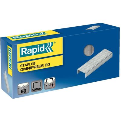 Rapid, Graffette, Omnipress 60 punti metallici (5000x) Rapid, Graffette, Omnipress 60 punti metallici (5000x)