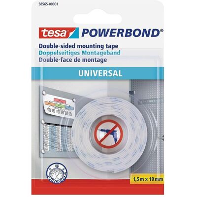tesa, Nastro adesivo, Nastro di montaggio biadesivo Powerbond UNIVERSAL (19 mm) tesa, Nastro adesivo, Nastro di montaggio biadesivo Powerbond UNIVERSAL (19 mm)