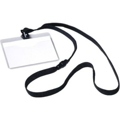 Durable, Pannello informativo, Targhetta con tracolla in tessuto Durable, Pannello informativo, Targhetta con tracolla in tessuto