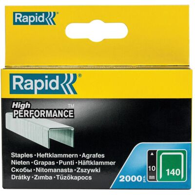 Rapid, Graffette, Tipo 140 Morsetto per fili piatti da 10 mm (2000x) Rapid, Graffette, Tipo 140 Morsetto per fili piatti da 10 mm (2000x)
