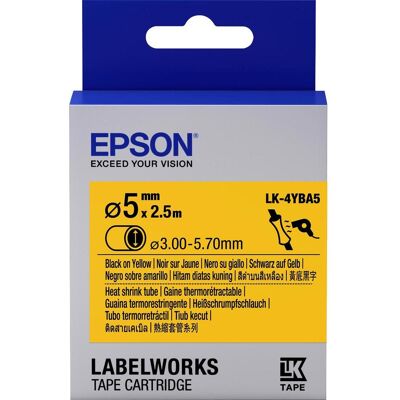 Epson Guaina termorestringente, Cassetta Per Etichette Lk-4yba5 (1x) Epson Guaina termorestringente, Cassetta Per Etichette Lk-4yba5 (1x)