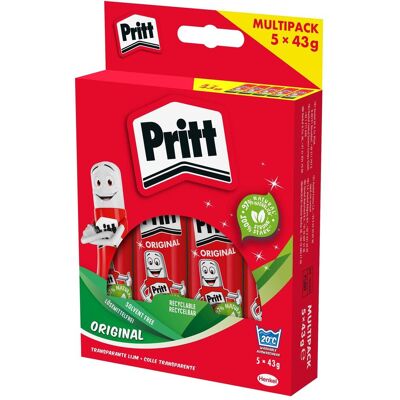 Pritt, Colla stick, Bastoncini di colla (43 g, 5x) Pritt, Colla stick, Bastoncini di colla (43 g, 5x)