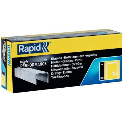 Rapid, Graffette, Tipo 13 Pinza per fili sottili da 10 mm (5000x) Rapid, Graffette, Tipo 13 Pinza per fili sottili da 10 mm (5000x)
