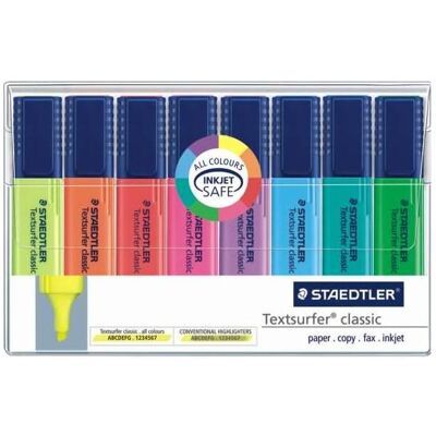 Staedtler Evidenziatori, Evidenziatore Textsurfer clas 8pcs caso (8x) Staedtler Evidenziatori, Evidenziatore Textsurfer clas 8pcs caso (8x)