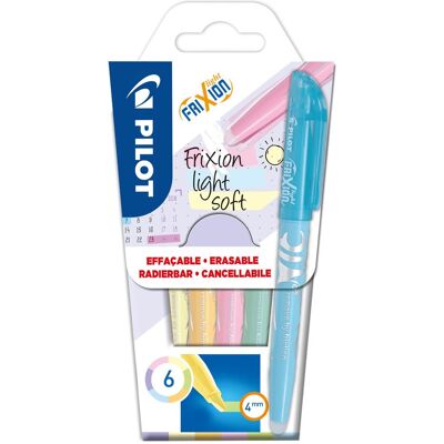 Pilot, Evidenziatori, FriXion Light Soft (6x) Pilot, Evidenziatori, FriXion Light Soft (6x)