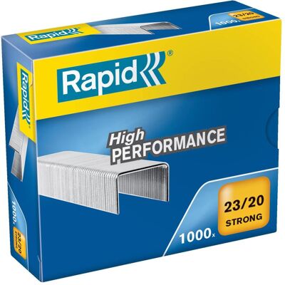 Rapid, Graffette, Graffe 23/20mm 24870400 1000 pezzi forte (1000x) Rapid, Graffette, Graffe 23/20mm 24870400 1000 pezzi forte (1000x)