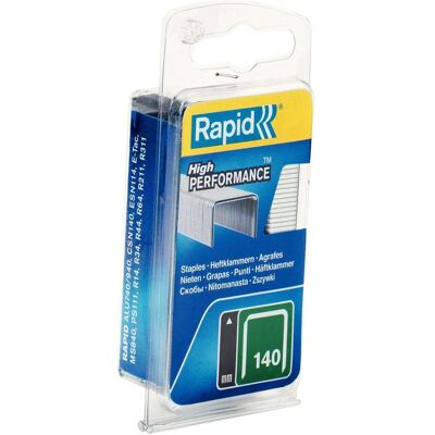 Rapid, Graffette, Tipo 140 Morsetto per fili piatti da 6 mm (10x) Rapid, Graffette, Tipo 140 Morsetto per fili piatti da 6 mm (10x)