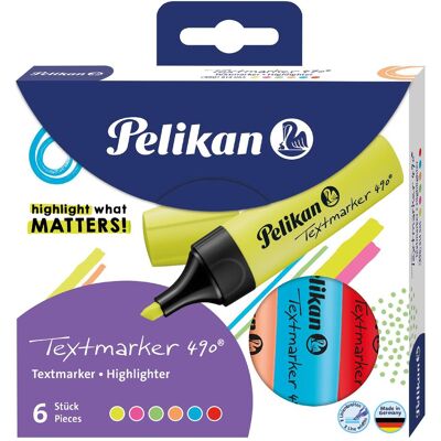 Pelikan Evidenziatori, Evidenziatore 490 (6x) Pelikan Evidenziatori, Evidenziatore 490 (6x)