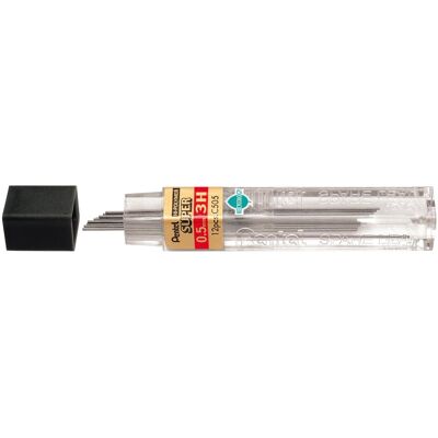 Pentel, Mine per matite, Portamine Hi-Polymer Super (12 pz., 0.50 mm, 3H) Pentel, Mine per matite, Portamine Hi-Polymer Super (12 pz., 0.50 mm, 3H)