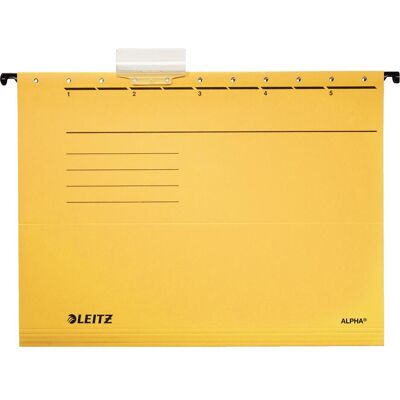 Leitz Alpha A4 Cartella Suspesa Gialla - Archiviazione Leitz Alpha A4 Cartella Suspesa Gialla - Archiviazione