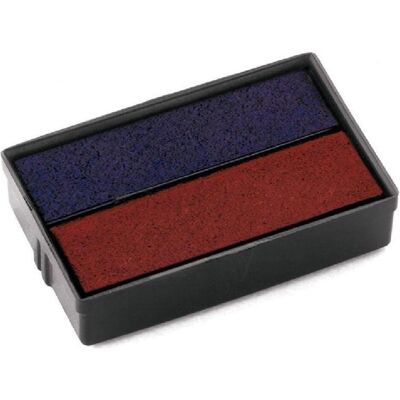 Colop, Timbro, Tampone per timbri E/10/2 blu/rosso 2 pezzi Colop, Timbro, Tampone per timbri E/10/2 blu/rosso 2 pezzi