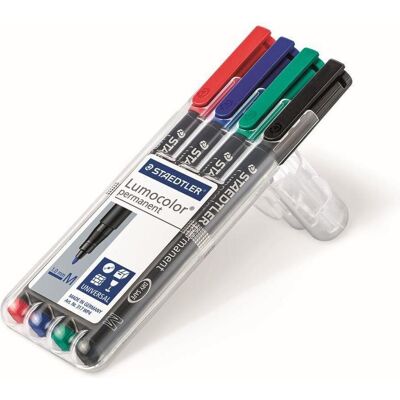 Staedtler Evidenziatori, Lumocolor permanent (4x) Staedtler Evidenziatori, Lumocolor permanent (4x)