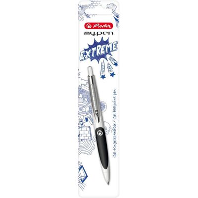 Herlitz, Penne, Penna a sfera my.pen nero bianco argento (1x) Herlitz, Penne, Penna a sfera my.pen nero bianco argento (1x)