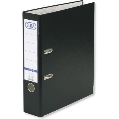 Elba, Raccoglitore, Cartella di carta PP intelligente, larghezza dorso: 80 mm, nero DIN A4, copertina esterna PP (A4, 80 mm, 1 pz.) Elba, Raccoglitore, Cartella di carta PP intelligente, larghezza dorso: 80 mm, nero DIN A4, copertina esterna PP (A4, 80 mm, 1 pz.)