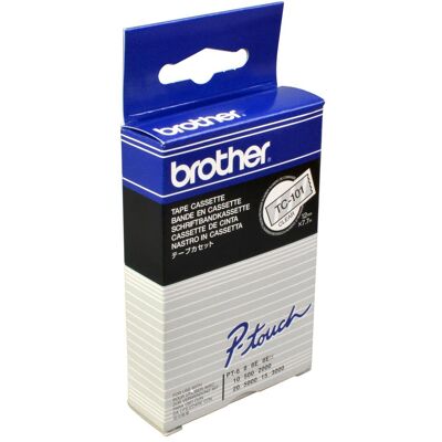 Brother Nastro di marcatura, Tc-101 (1.20 cm, Nero) Brother Nastro di marcatura, Tc-101 (1.20 cm, Nero)