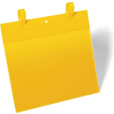 Durable, Cartelletta portadocumenti, Buste per cartellini con linguetta (A4, Attraverso, 50 pz.) Durable, Cartelletta portadocumenti, Buste per cartellini con linguetta (A4, Attraverso, 50 pz.)