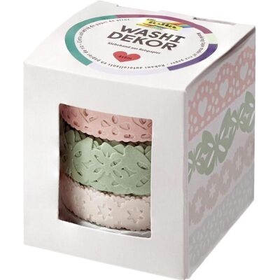 Folia, Nastro washi tape, Set di bordi in pizzo Washi decor Folia, Nastro washi tape, Set di bordi in pizzo Washi decor